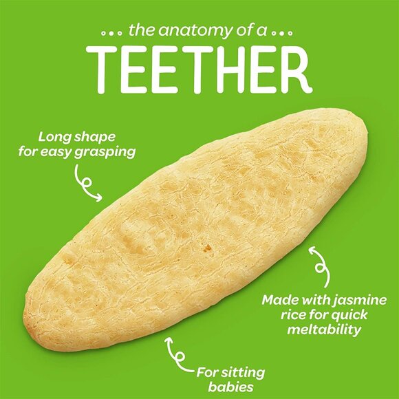 Organic Teethers, Gentle Teething Wafers, Blueberry & Purple Carrot, 12 Packs - Picture 3 of 6